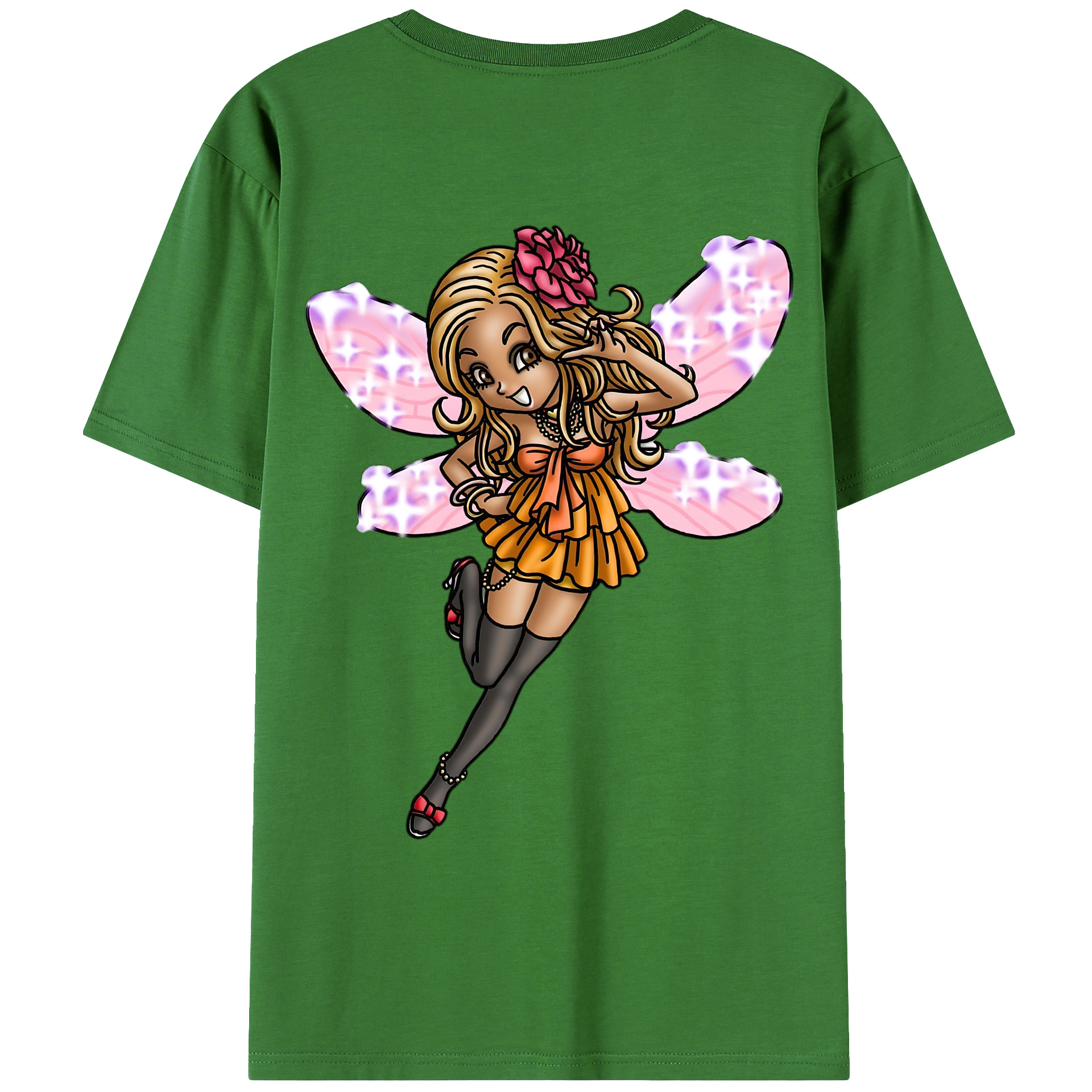 （画像用） ドラゴンクエスト Doragon Kuesuto Dragon Quest レディース半袖Tシャツ(バックプリント)